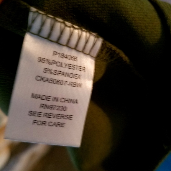 Military Button Faux Wrap Tulip hem dress 2X - Picture 6 of 8